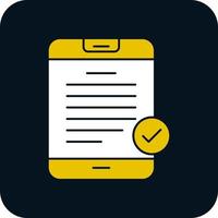 Digital Contract Vector Icon Design