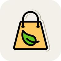 Eco Bag Vector Icon Design