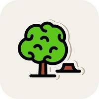 Deforestation Vector Icon Design