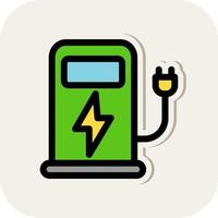 Charging Station Vector Icon Design