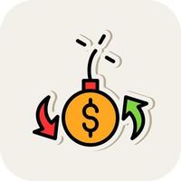 Debt Vector Icon Design