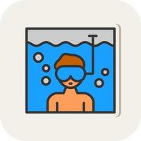 Diving Vector Icon Design