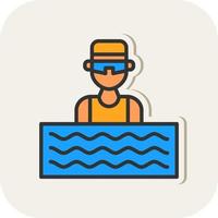 Aquathlon Vector Icon Design