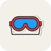 Goggles Vector Icon Design