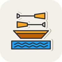 Rowing Vector Icon Design