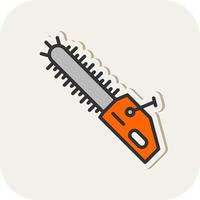 Chainsaw Vector Icon Design