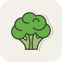 Broccoli Vector Icon Design