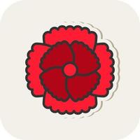 Carnation Vector Icon Design