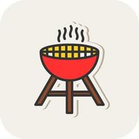 Grill Vector Icon Design