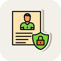 Privacy Policy Template Vector Icon Design