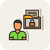 Sensitive Personal Data Vector Icon Design