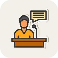 Speaking Vector Icon Design