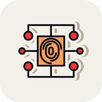 Biometric Data Vector Icon Design