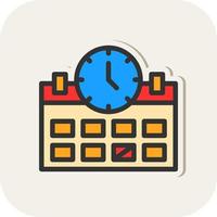 Deadline Vector Icon Design