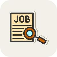 Job Searching Vector Icon Design