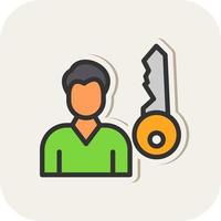 Key Person Vector Icon Design