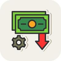 Income Settings Vector Icon Design