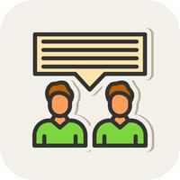 Discussion Vector Icon Design