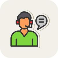 Customer Service Vector Icon Design