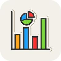 Market Forecast Vector Icon Design