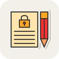 Confidential Project Vector Icon Design