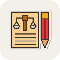 Legal Document Vector Icon Design