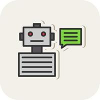 Chatbot Vector Icon Design