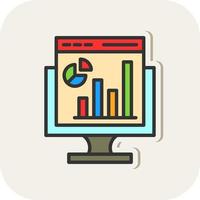 Web Analytics Vector Icon Design