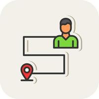 Customer Journey Map Vector Icon Design