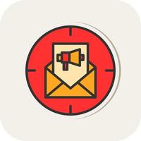 Email Direct Marketing Vector Icon Design