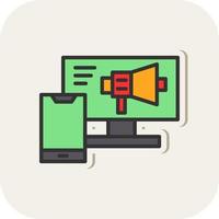 Multi Screen Marketing Vector Icon Design