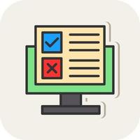 Online Survey Vector Icon Design