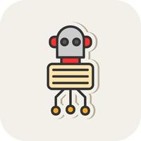 Nano Robot Vector Icon Design