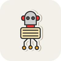 Nano Robot Vector Icon Design