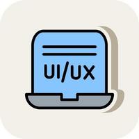 diseño de icono de vector de diseñador de ui ux