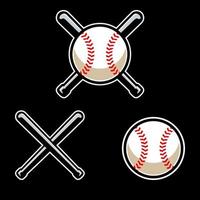 Baseball Sports Set Collection Logo Templates vector