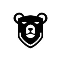 Bear Shield Logo Design Templates vector