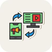 Content Sharing Vector Icon Design