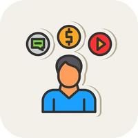 Consumer Behavior Vector Icon Design