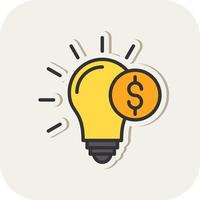 Investment Idea Vector Icon Design