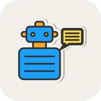 Robot Advisor Vector Icon Design