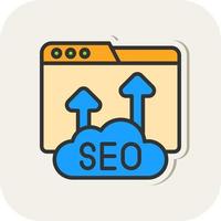 diseño de icono de vector de seo