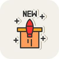 New Product Launch Vector Icon Design