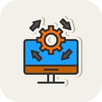 Upgrade Desktop Vector Icon Design