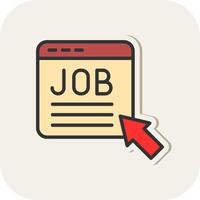 Job Posting Vector Icon Design