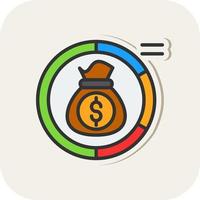 Asset Allocation Vector Icon Design