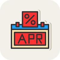 Annual Percentage Rate Vector Icon Design