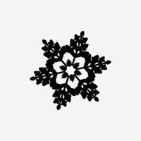 Snowflake icon .sample vector. vector