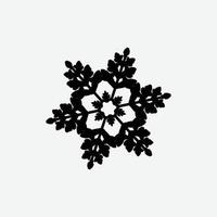 Snowflake icon .sample vector. vector