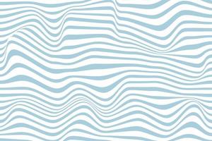 Distorted wave monochrome texture.blue and white wavy background. vector